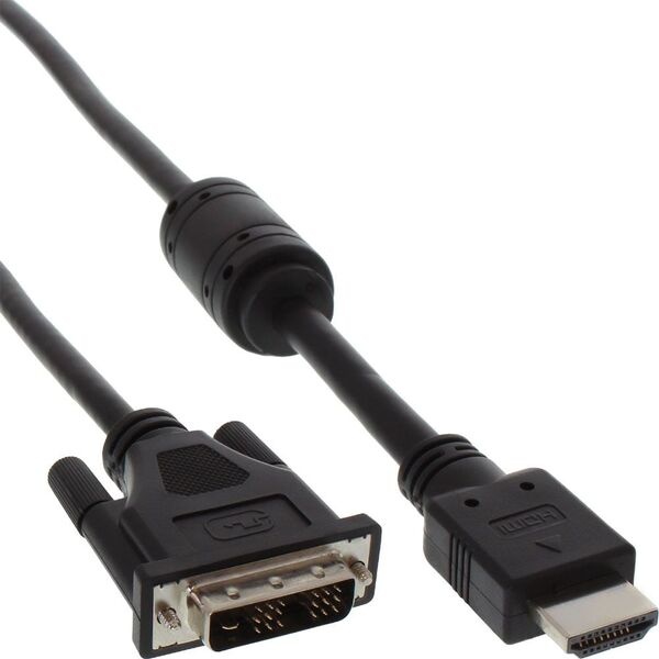 Kabel InLine HDMI - DVI-D 1.8m czarny (17662)