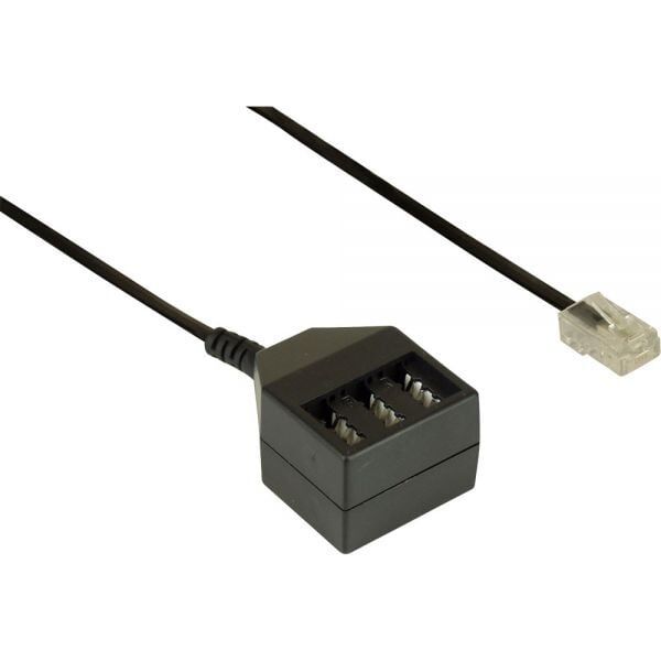 InLine Kabel adapter RJ45 męski do TAE NFN żeński, 0.2m (69942)