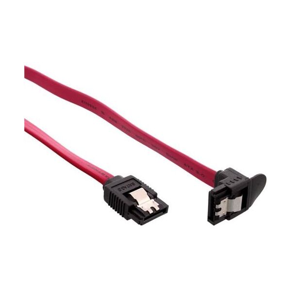 InLine SATA - SATA, 0.75m, Czerwony (27307W)