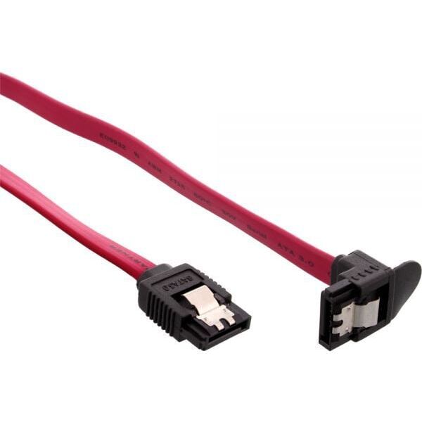 InLine SATA - SATA, 0.5m, Czerwony (27305W)