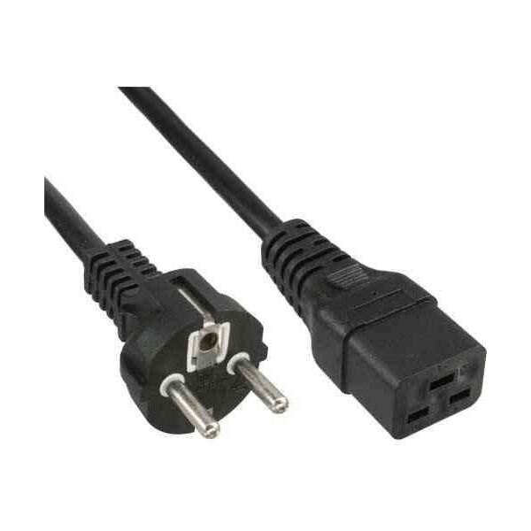 Kabel zasilający InLine 16A Typ F prosty - IEC (16658A)