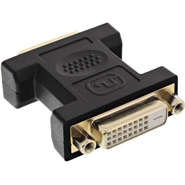 Adapter AV InLine DVI-D - DVI-D czarny (17781B)
