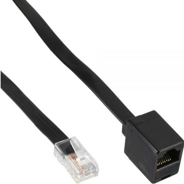 InLine Przedłużacz ISDN, RJ45, 5m, Czarny (68824)