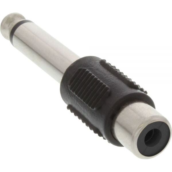 Adapter AV InLine Jack 6.3mm - RCA (Cinch) czarny (99322)