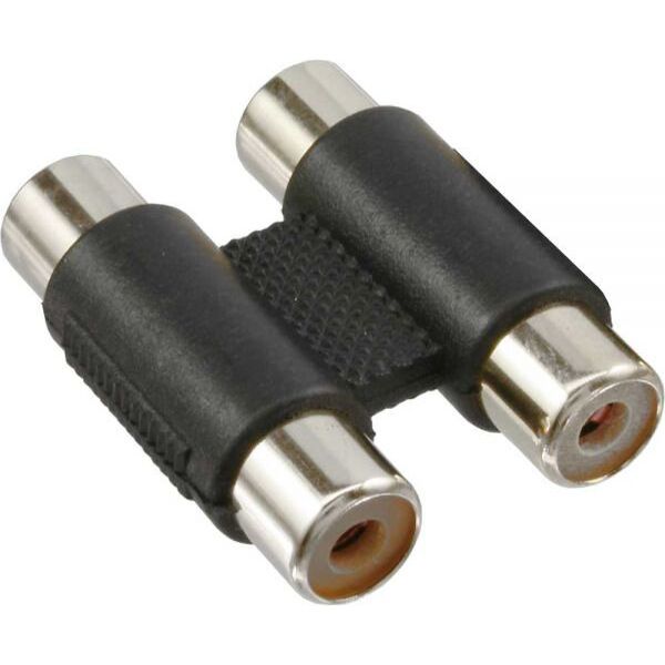 Adapter AV InLine RCA (Cinch) x2 - RCA (Cinch) x2 czarny (99318)
