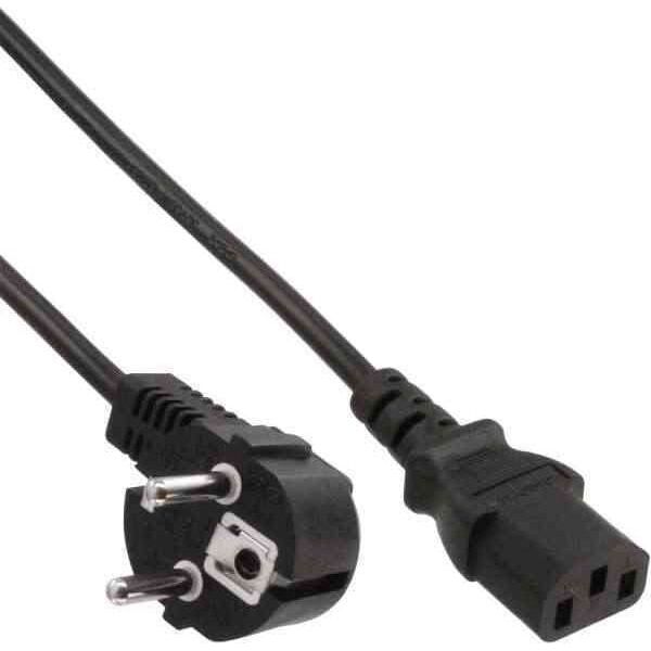 Kabel zasilający InLine Typ F German kątowy - IEC connector (16653A)