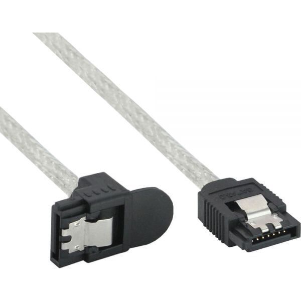 InLine SATA - SATA, 0.5m, Biały (27305X)