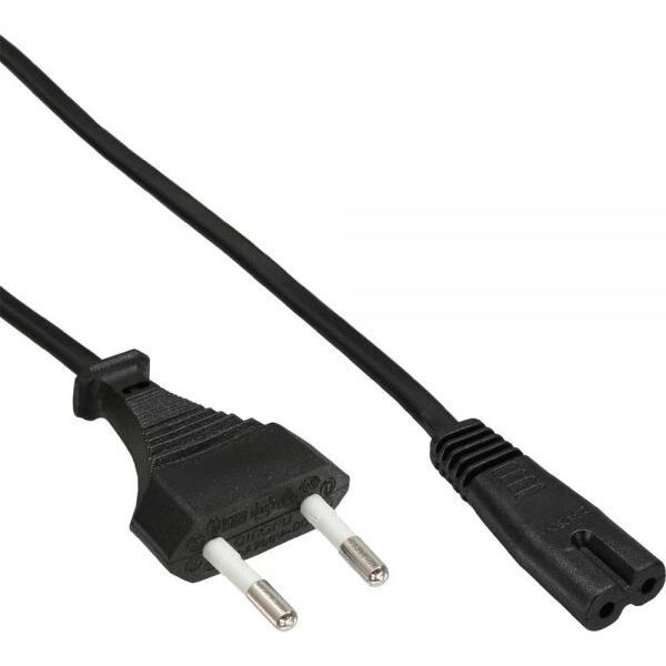 Kabel zasilający InLine Typ C Euro męski - Euro 8 żeński (16654A)