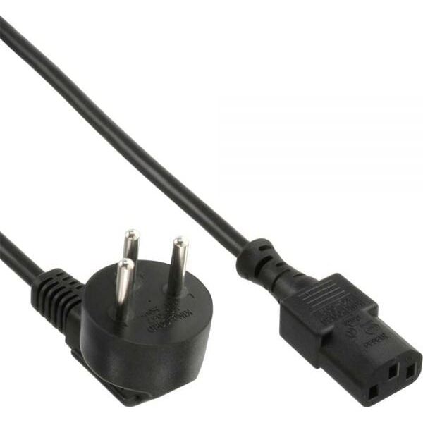 Kabel zasilający InLine Typ H Izrael - IEC connector 1.8m (16652H)