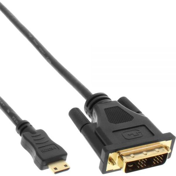 Kabel InLine HDMI Mini - DVI-D 1.5m czarny (17476P)