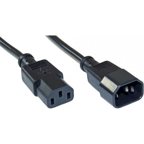 Kabel zasilający InLine - przedłużacz do komputera - C13 - C14 3 Pin IEC męski (16637)
