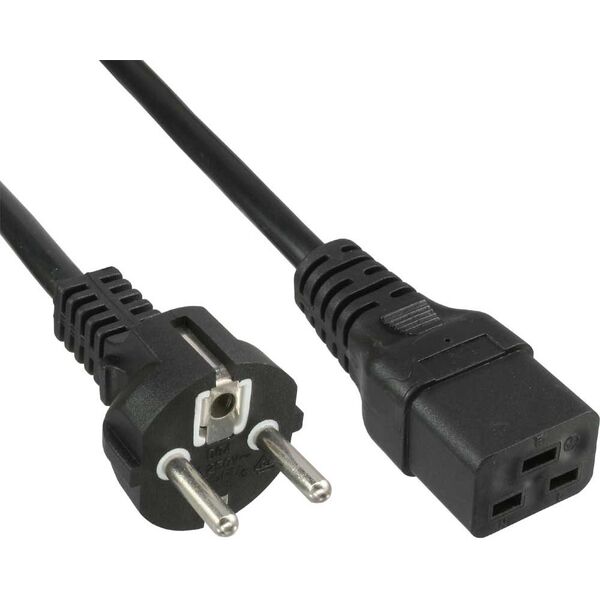 Kabel zasilający InLine 16A Typ F prosty - IEC (16658D)