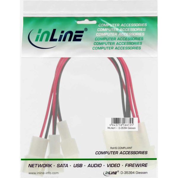 InLine Molex - 3-pin x3, Wielokolorowy (33005A)