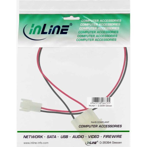 InLine Molex - 3-pin, 0.3m, Wielokolorowy (33007)