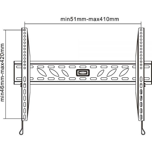InLine Uchwyt ścienny 23119B 23'' - 42''