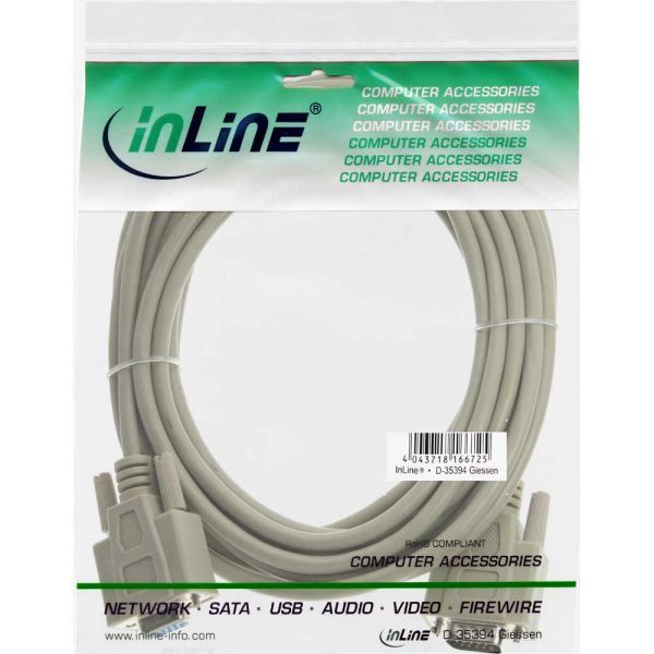 Kabel InLine D-Sub (VGA) - D-Sub (VGA) 5m biały (17735)