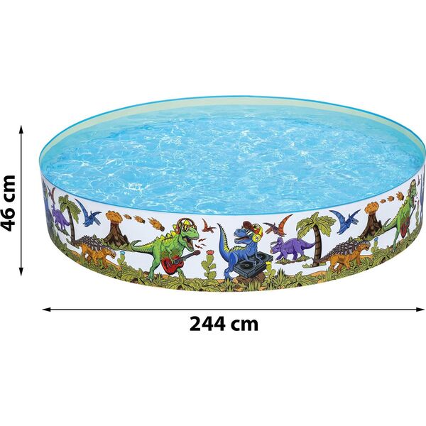 Bestway Basen rozporowy Dinozaury 244cm (55001)