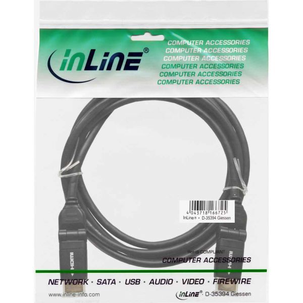 Kabel InLine HDMI - HDMI 1.5m czarny (17011W)