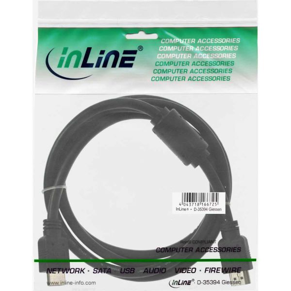 Kabel InLine HDMI - HDMI 1.8m czarny (17602)