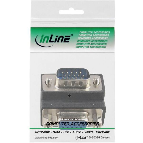 Adapter AV InLine D-Sub (VGA) - D-Sub (VGA) czarny (37248I)
