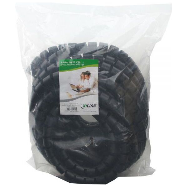 Organizer InLine Spirala na przewody Czarny 1 sztuka  (59947U)