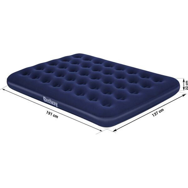 Bestway Materac welurowy Double 191 x 137 x 22 cm Bestway 67002