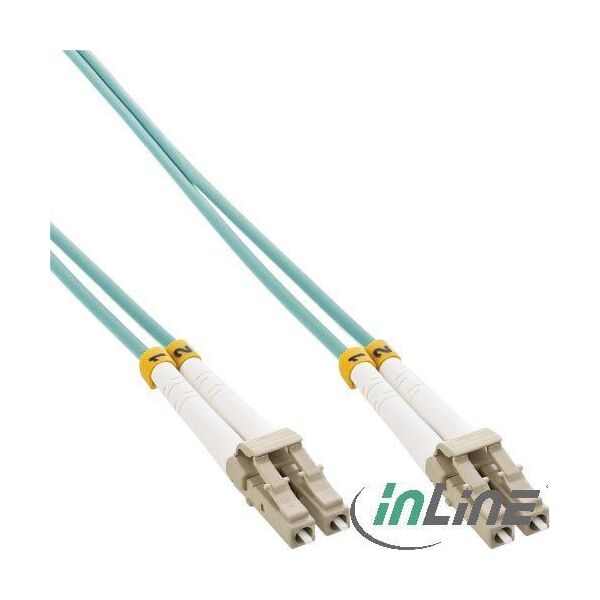InLine Patchcord Światłowodowy l LC/LC, 50/125µm, OM3, 5m (88522O)