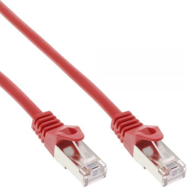 InLine Patch Kabel Sieciowy F/UTP Cat.5e czerwony 1m - 71501R
