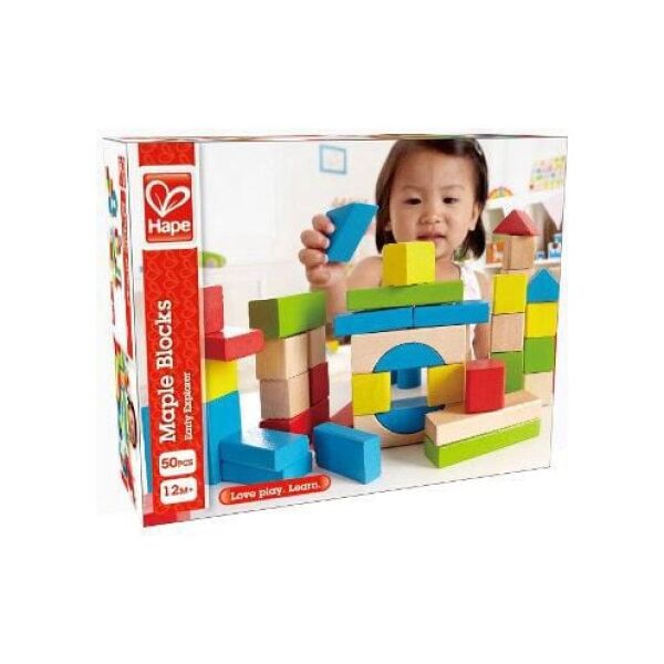 Hape Zestaw kolorowych klocków - HAPE 0409
