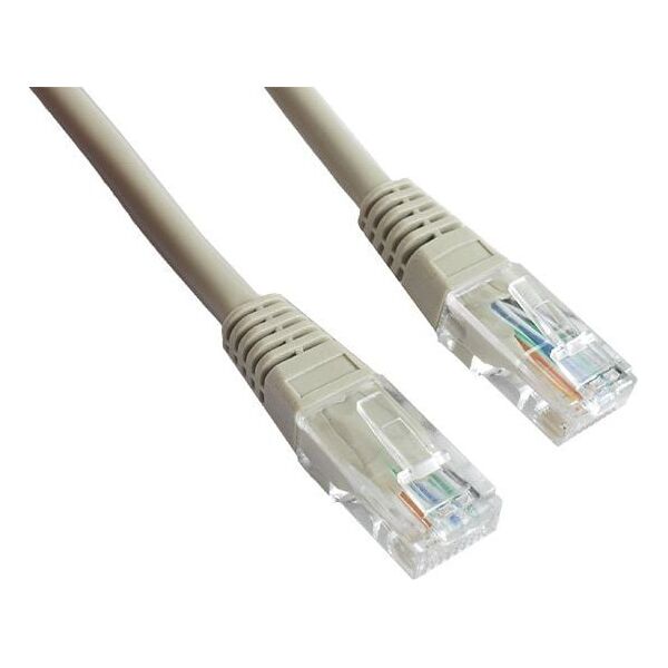 Gembird Patchcord RJ45, osłonka zalewana, kat. 5e, UTP, 0.25m, szary (68611)