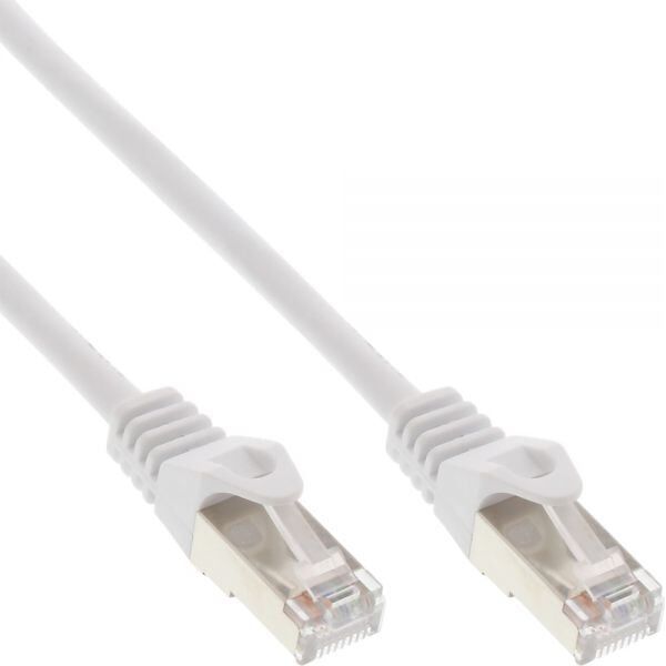 InLine RJ-45/RJ-45 SF/UTP kat.5e Biały 1m (72511W)