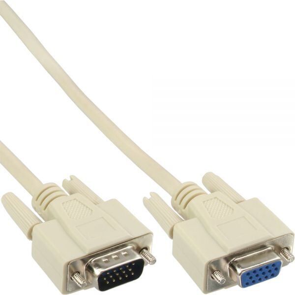 Kabel InLine D-Sub (VGA) - D-Sub (VGA) 5m biały (17735)