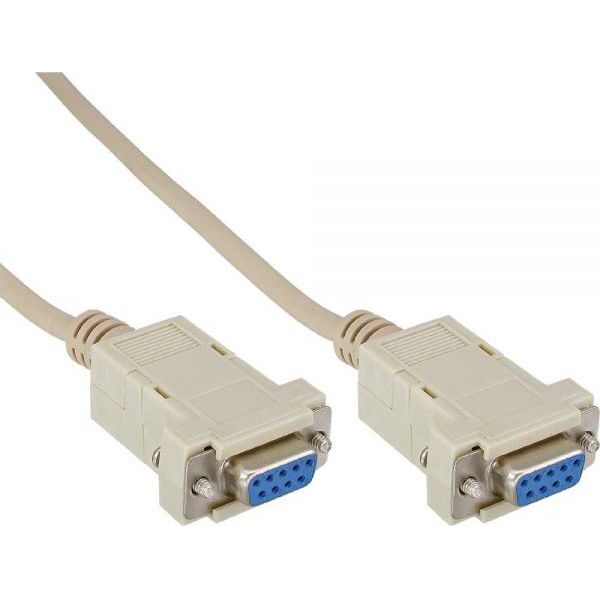 InLine DB-9 - DB-9, 2m, Szary (12222C)