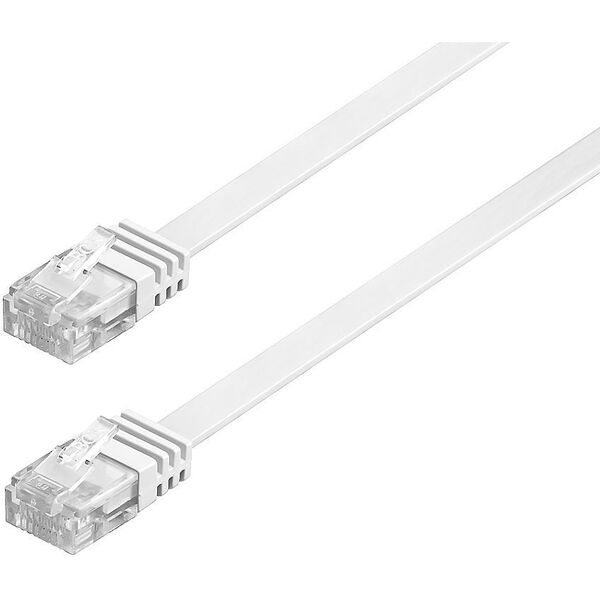 TecLine Patchcord Cat.6, U/UTP, płaski 0.5m (77800W)