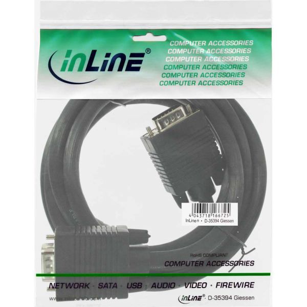Kabel InLine D-Sub (VGA) - D-Sub (VGA) 2m czarny (17719B)