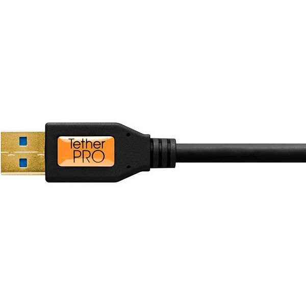 Tether Tools TPro USB 3.0 Micro-B Right Angle 4.6m/15' ORG (TET-CU61RT15-ORG)