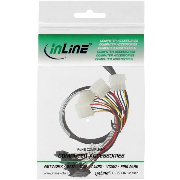 InLine SFF 8482 - SFF 8087, 0.75m, Wielokolorowy (27621)