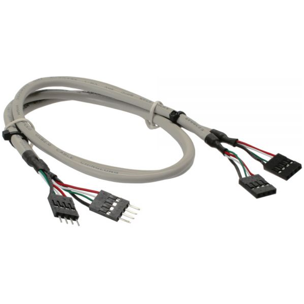 InLine USB 4 pin - USB 4 pin, 0.6m, Szary (33440J)