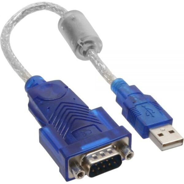 Adapter USB InLine USB - RS-232 Niebieski  (33304D)
