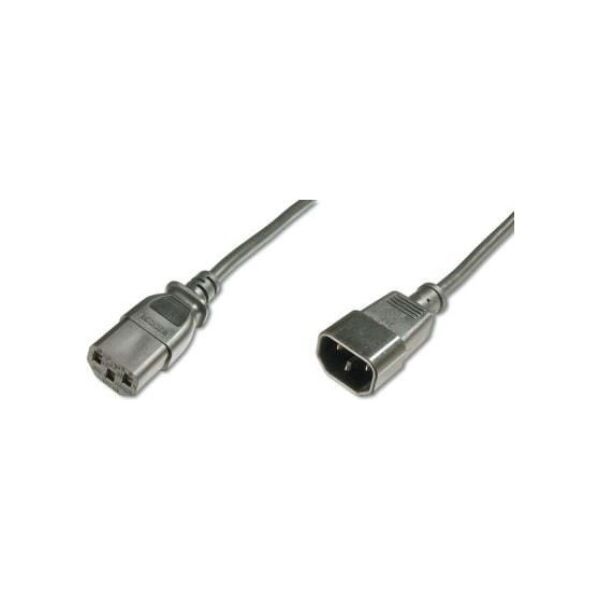 Kabel zasilający Digitus przedłużający zasilający Typ IEC C14 - IEC C13, czarny, 1.2m (AK-440201-012-S)