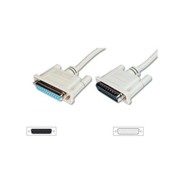 Digitus DB-25 - DB-25, 5m, Beżowy (AK-610201-050-E)