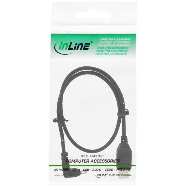 Kabel USB InLine USB-A - miniUSB 0.5 m Czarny (34105)