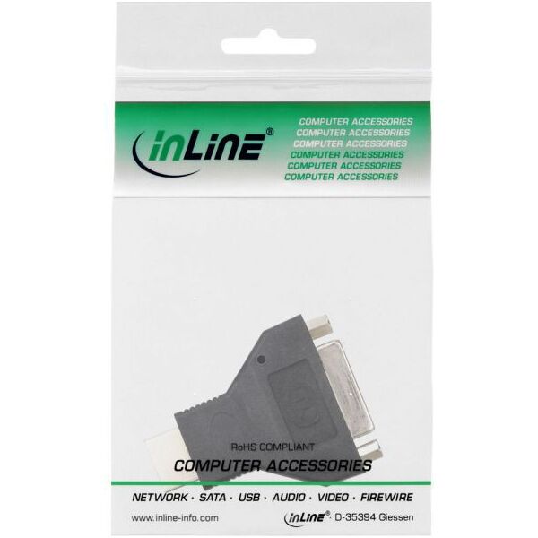 Adapter AV InLine HDMI - DVI-D czarny (17670)