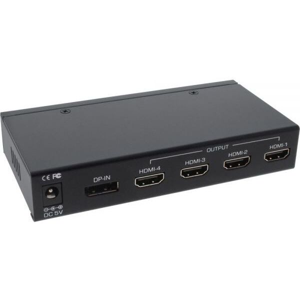 InLine Splitter DisplayPort - 4x HDMI Czarny (57831I)