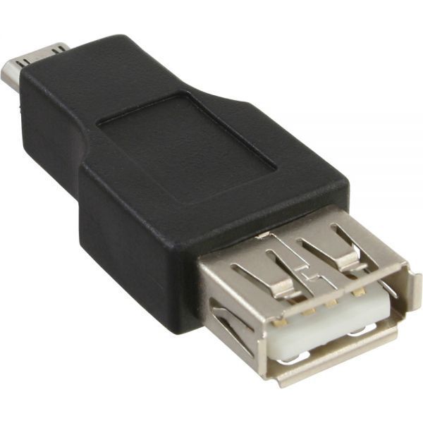 Adapter USB InLine microUSB - USB Czarny  (31604)