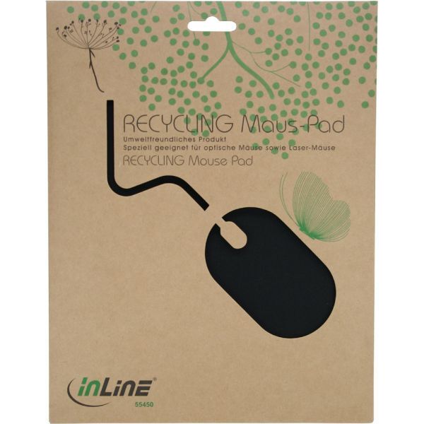 Podkładka InLine 230x190x2.5mm Czarna (55450)
