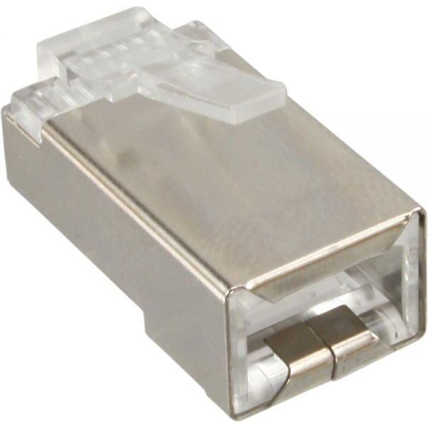InLine Wtyczka RJ45 do sztywnych kabli instalacyjnyc, górny, AWG24, 10 szt (74559)