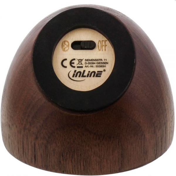 Głośnik InLine Woodwoom brązowy (55380H)