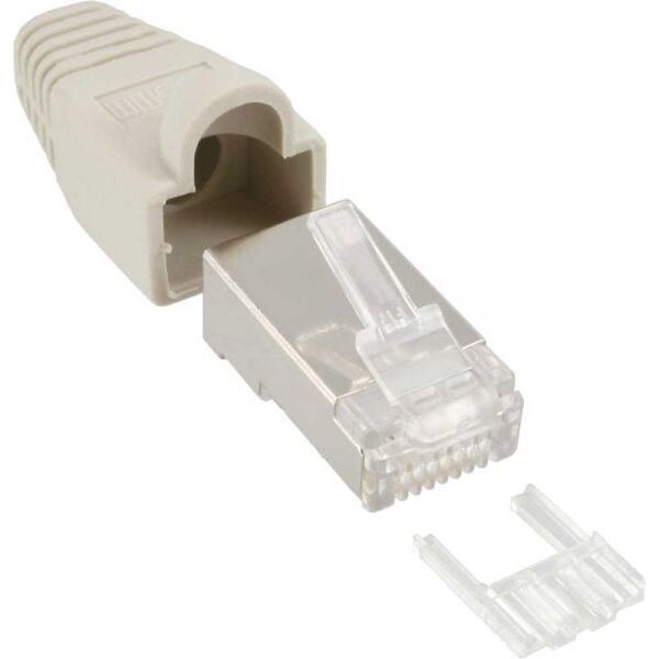 InLine Wtyczka RJ45 8P8C, szary 10 szt (74510A)