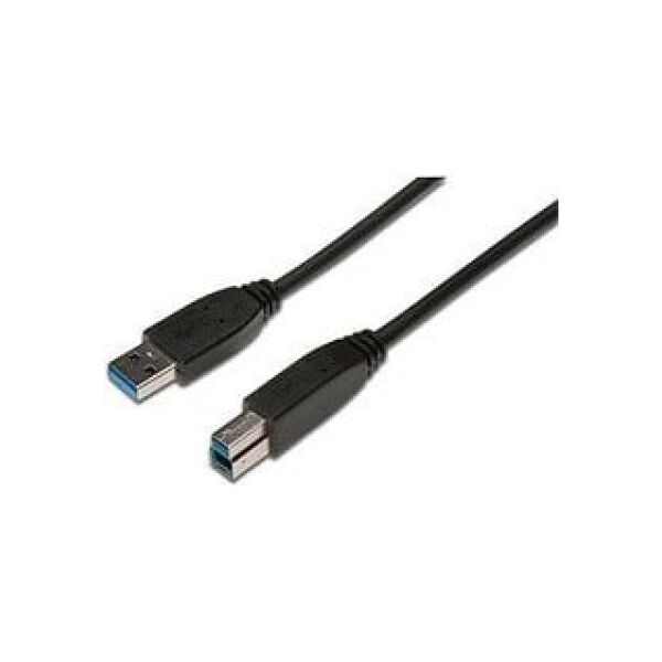 Kabel USB Digitus USB-A - USB-B 1.8 m Czarny (AK-300115-018-S)